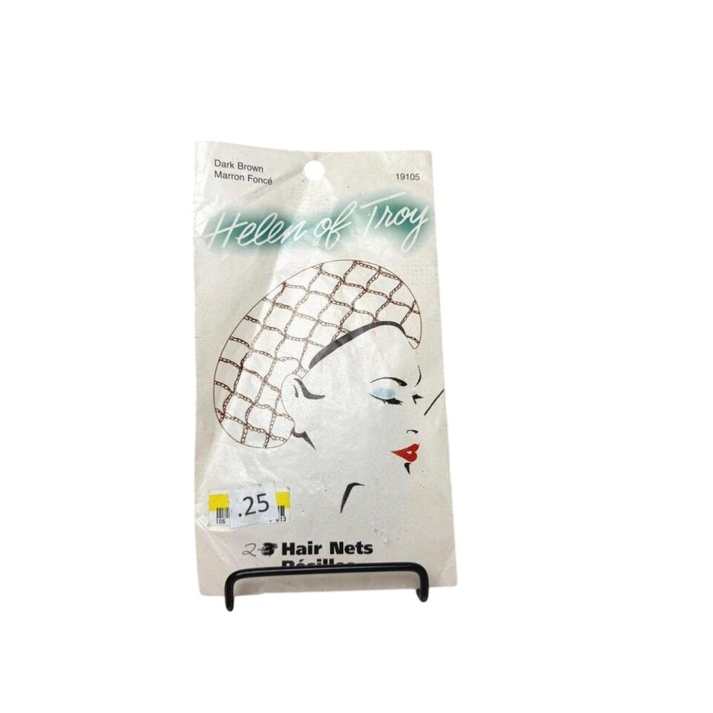 Helen of Troy Dark Brown Hair Nets 2 Pack Vintage 1995 Made in Germany 19105 NOS